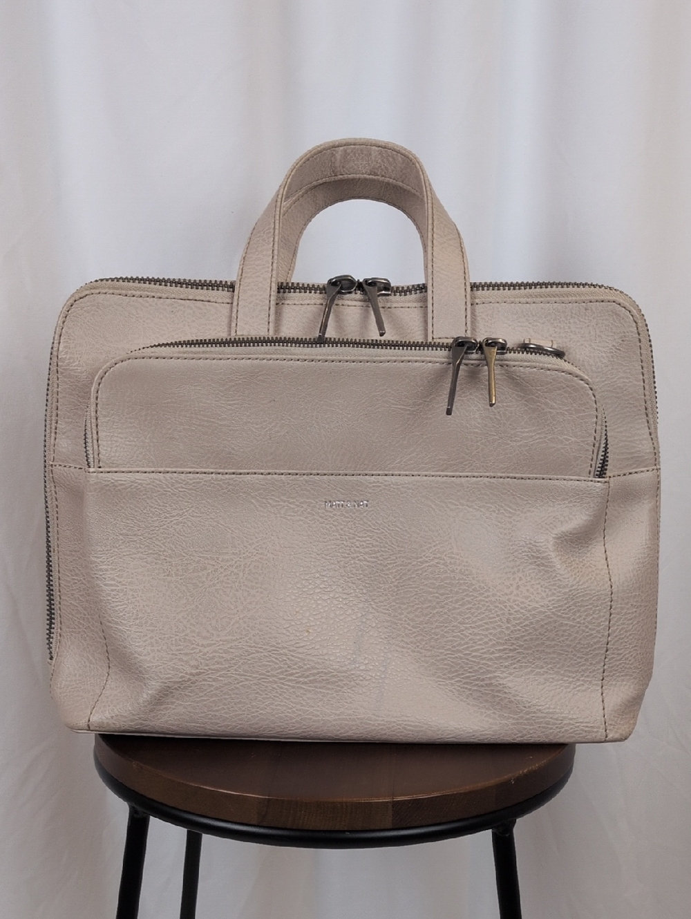 Matt & Nat Cassidy Vegan Leather Satchel Briefcase - Excellent Condition